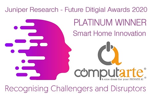 Juniper Research – FUTURE DIGITAL AWARDS – Smart Home Innovation Platinum Winner ComputArte