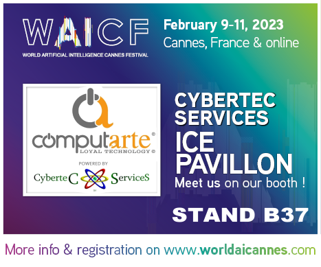 Cybertec Services Srl ComputArte @ WAIC Cannes 2023. Coloured banner